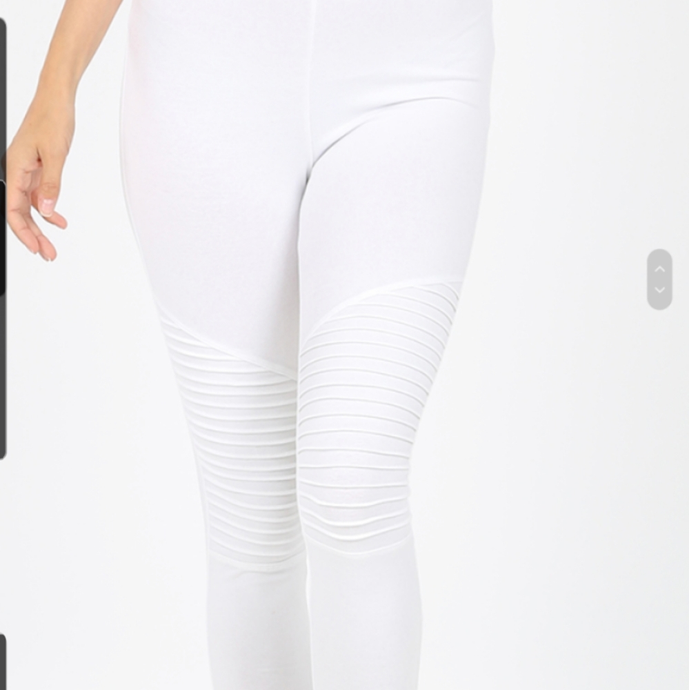 Zenana Premium motto pants on white